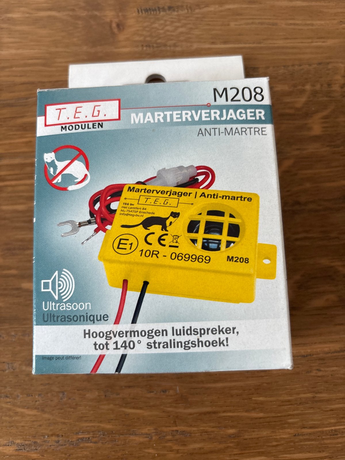 TEG M208 Marterverjager - Ultrasoon Anti-marter, Auto diversen, Ophalen of Verzenden