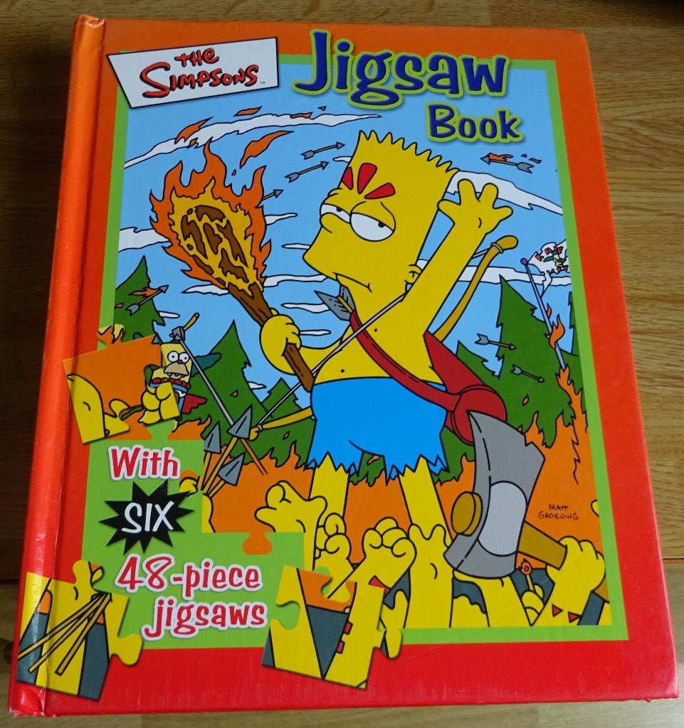 Puzzelboek – Jigsaw Book – The Simpsons – 6 puzzels 48 stuk, Ophalen of Verzenden, Minder dan 500 stukjes, Nieuw, Legpuzzel
