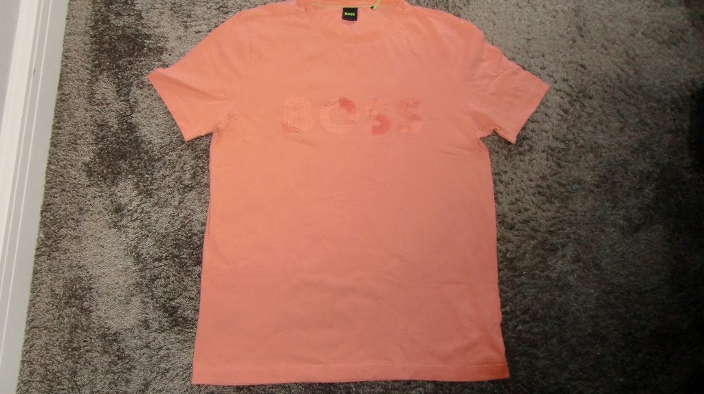 Shirt  Hugo Boss  maat M, Maat 48/50 (M), Oranje, Ophalen of Verzenden, Zo goed als nieuw
