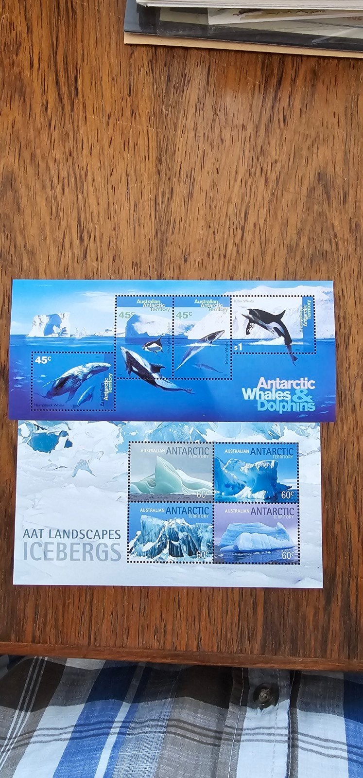 2 velletjes Australië Antarctica postfris, Postzegels en Munten, Postzegels | Nederland, Verzenden, Na 1940, Postfris