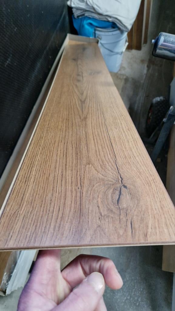 Laminaat vloer Rustiek Eiken nieuw in verpakking, Ophalen, 50 tot 150 cm, Nieuw, 5 tot 10 m²