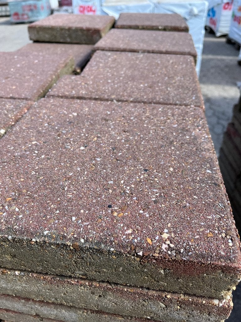 Nr. 9392 Tegels 30x30x6 rood gebruikt 360 st 32 m², Ophalen, Gebruikt, Beton, Terrastegels