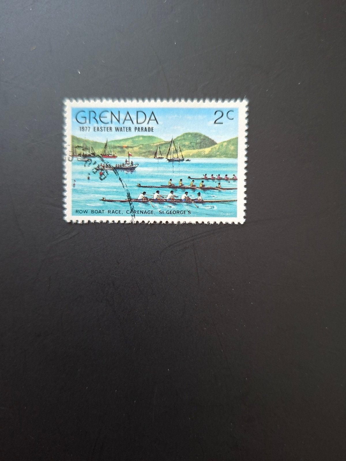 Grenada.  Roeien., Postzegels en Munten, Ophalen of Verzenden, Sport