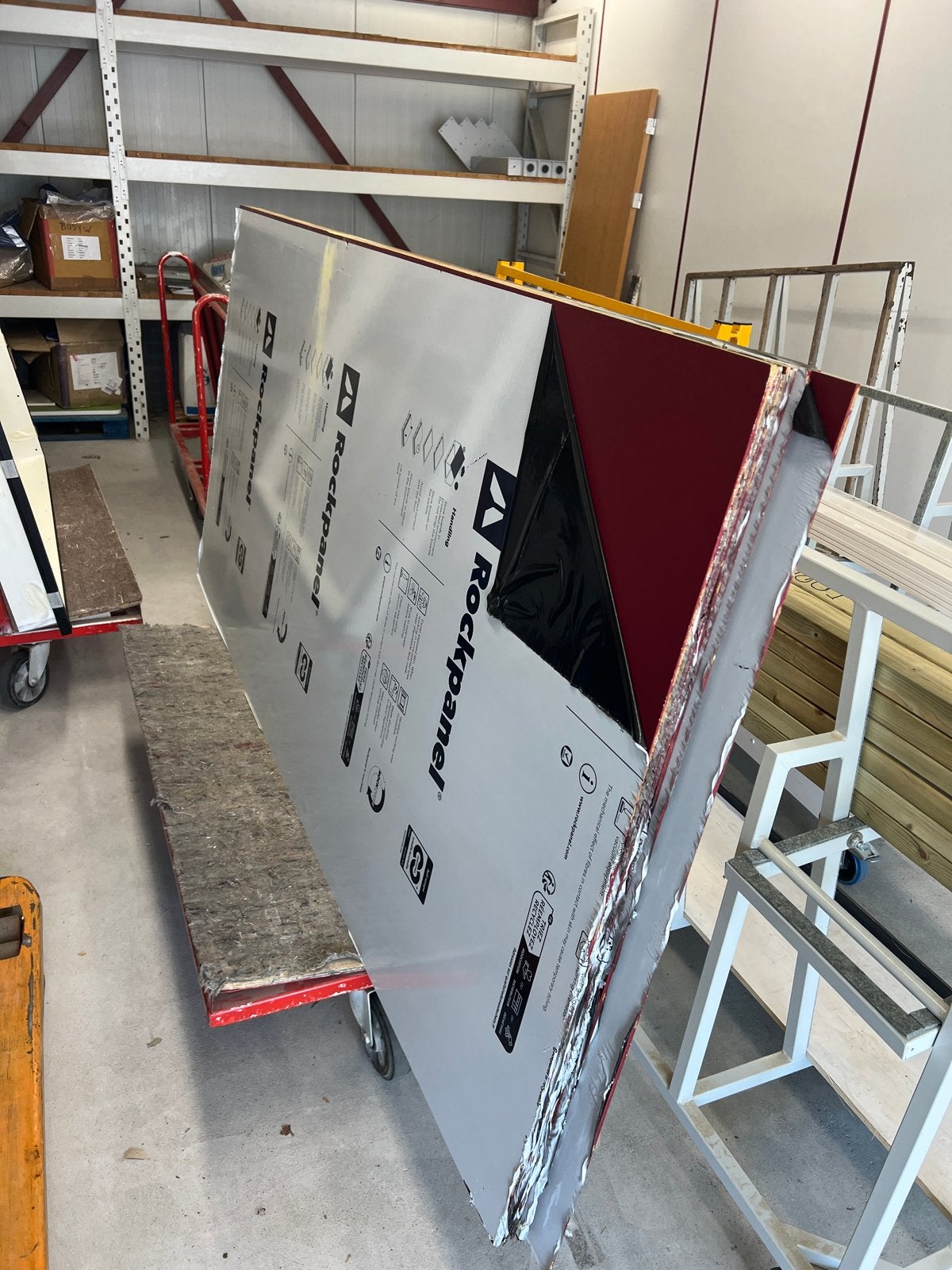 Rockpanel platen 1,2 x 2,5 m 6 mm dikte RAL 3005 (9 stuks), Ophalen, Nieuw, Overige materialen, Minder dan 20 mm