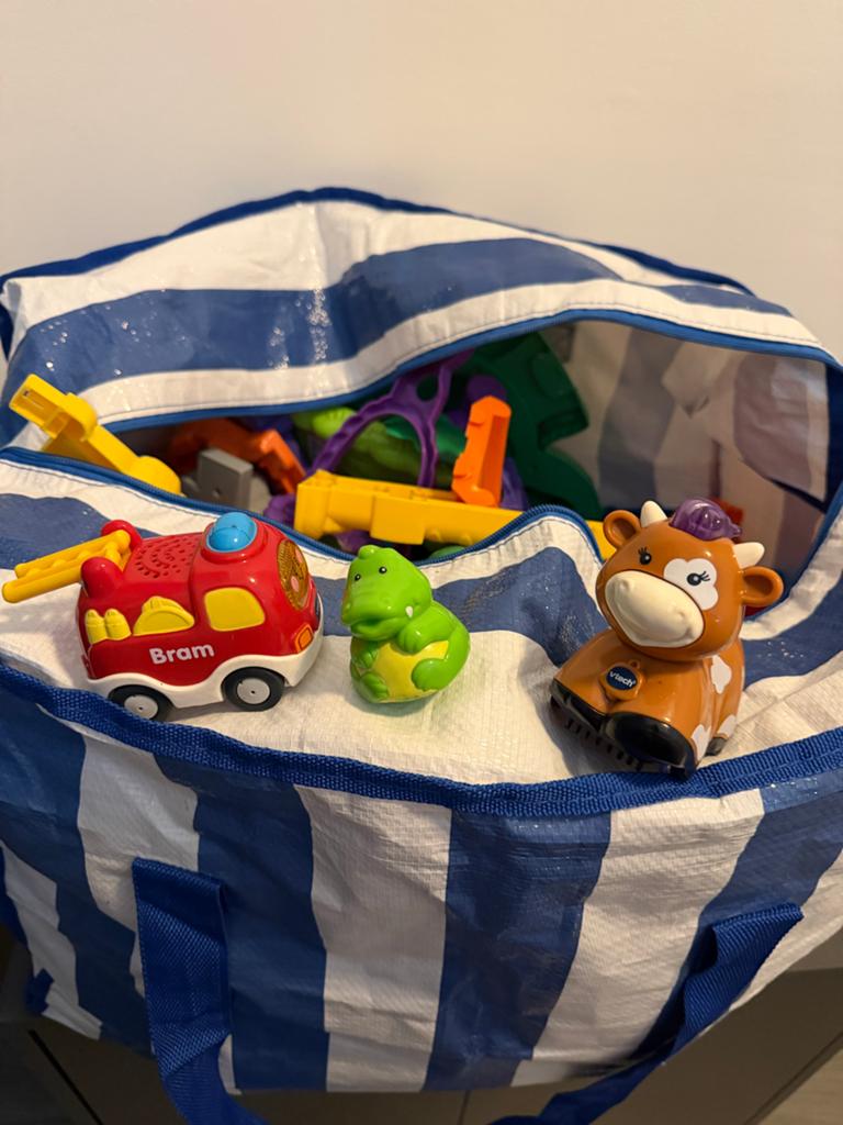 Grote tas vol VTech Zoef Zoef en Toet Toet speelgoed, Kinderen en Baby's, Speelgoed | Vtech, Ophalen, Zo goed als nieuw, 2 tot 4 jaar