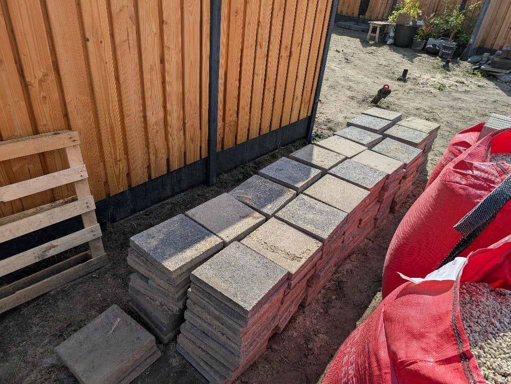 Terrastegels, Ophalen, Zo goed als nieuw, 10 m² of meer, Beton