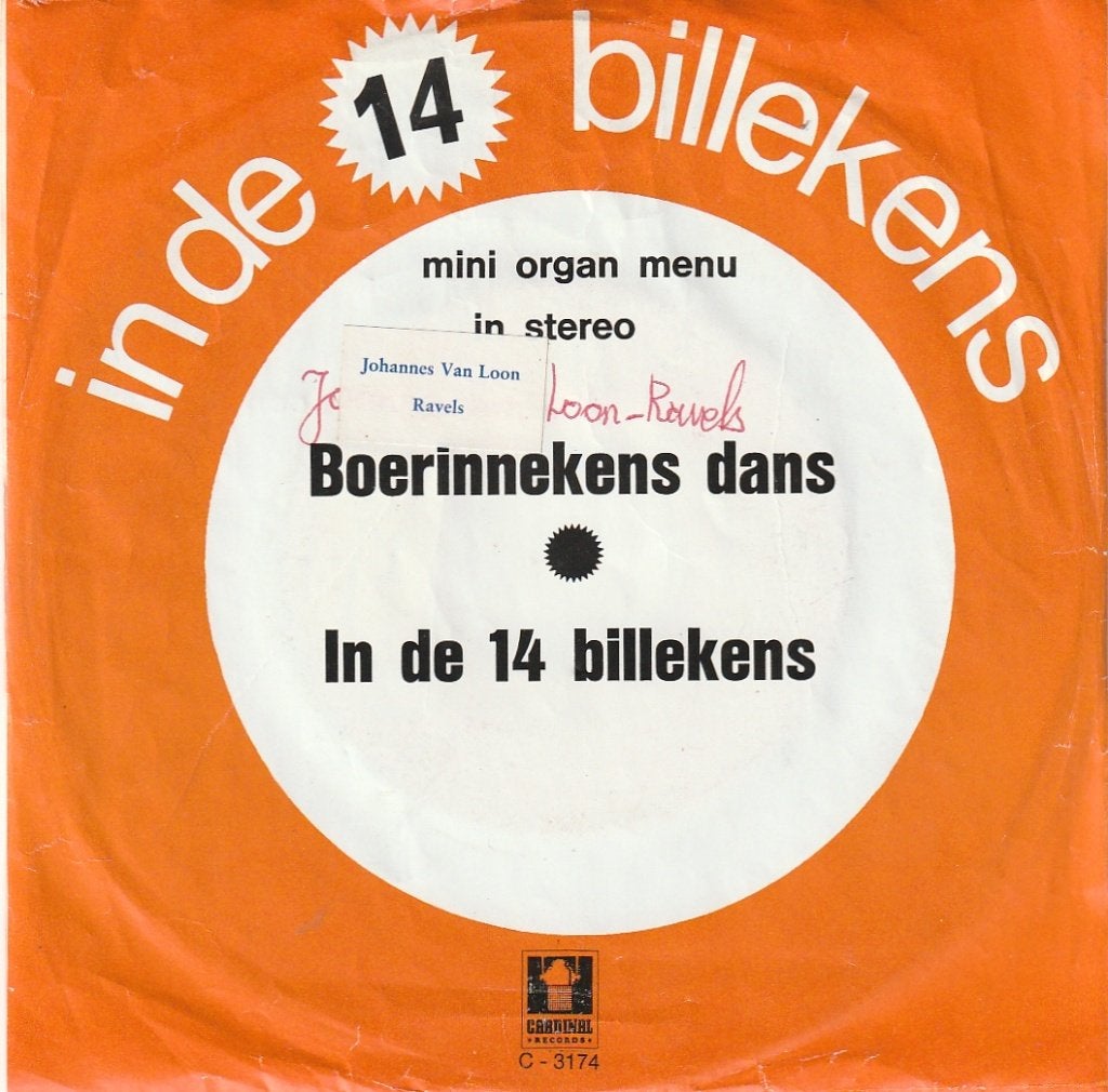 Orgel decap - In de 14 billekens -  Nr  7, Ophalen, Gebruikt, 7 inch, Levenslied of Smartlap