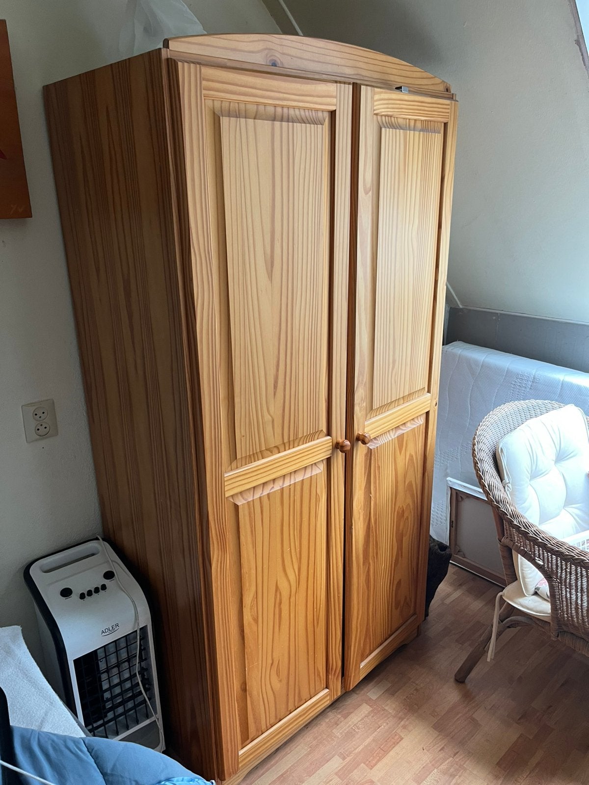 Houten hangkast, Huis en Inrichting, Kasten | Computermeubels, Ophalen, Gebruikt, 120 tot 170 cm