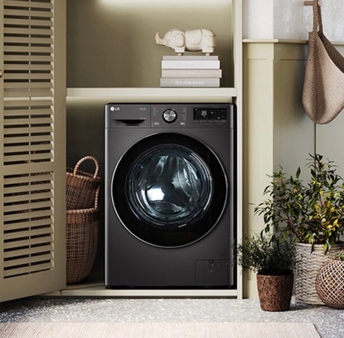 LG W4WR7096YB Was-droogcombi 9/6KG Nieuw + Garantie, Witgoed en Apparatuur, 8 tot 10 kg, Ophalen, Nieuw, 85 tot 90 cm