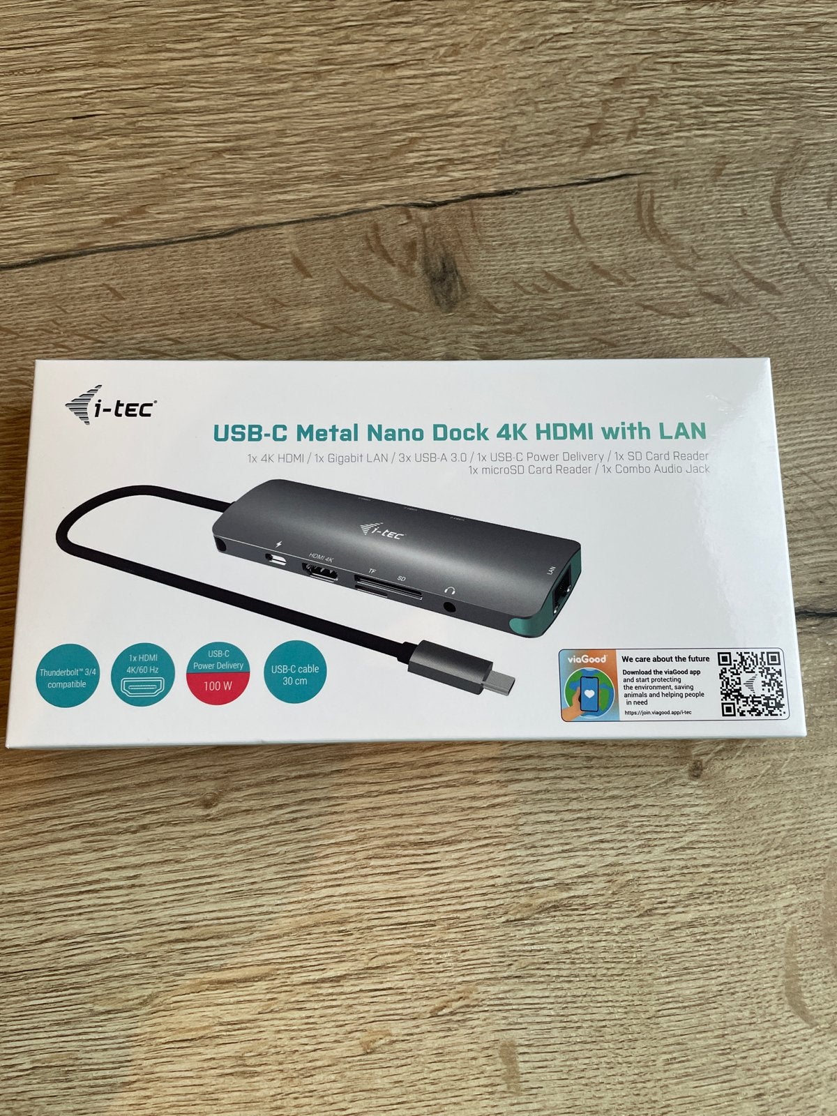 i-tec USB-C Metal Nano Dock 4K HDMI met LAN, Ophalen of Verzenden, Nieuw, Docking station, Laptop