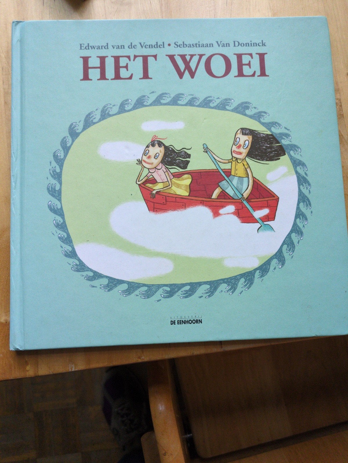 Het Woei - Edward van de Vendel & Sebastiaan Van Doninck, Ophalen of Verzenden, Zo goed als nieuw, Edward van de Vendel, Sebastiaan Van Doninck