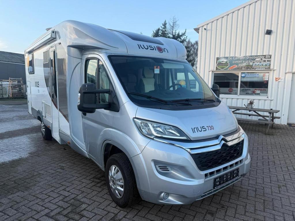 Ilusion Irius 730 Queensbed 2015 150PK, Caravans en Kamperen, Campers, Overige merken, Bedrijf, Handgeschakeld, Diesel