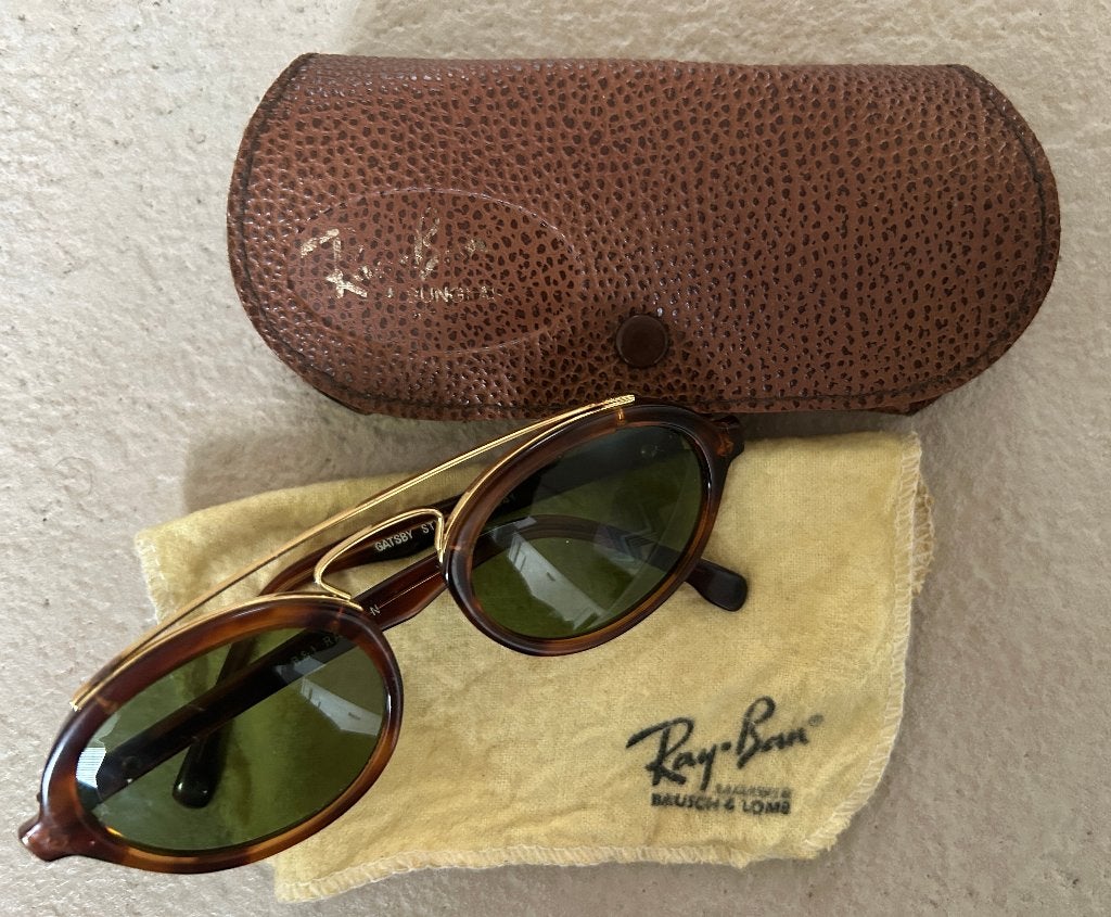 Ray Ban B&L Gatsby style 6 zonnebril W0941, Gebruikt, Zonnebril, Bruin, Verzenden