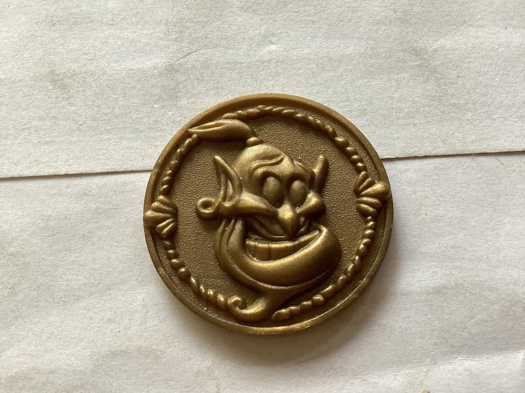 Disney's Aladdin Genie munt/penning - Vintage, Verzamelen, Ophalen of Verzenden, Overige figuren, Gebruikt, Overige typen