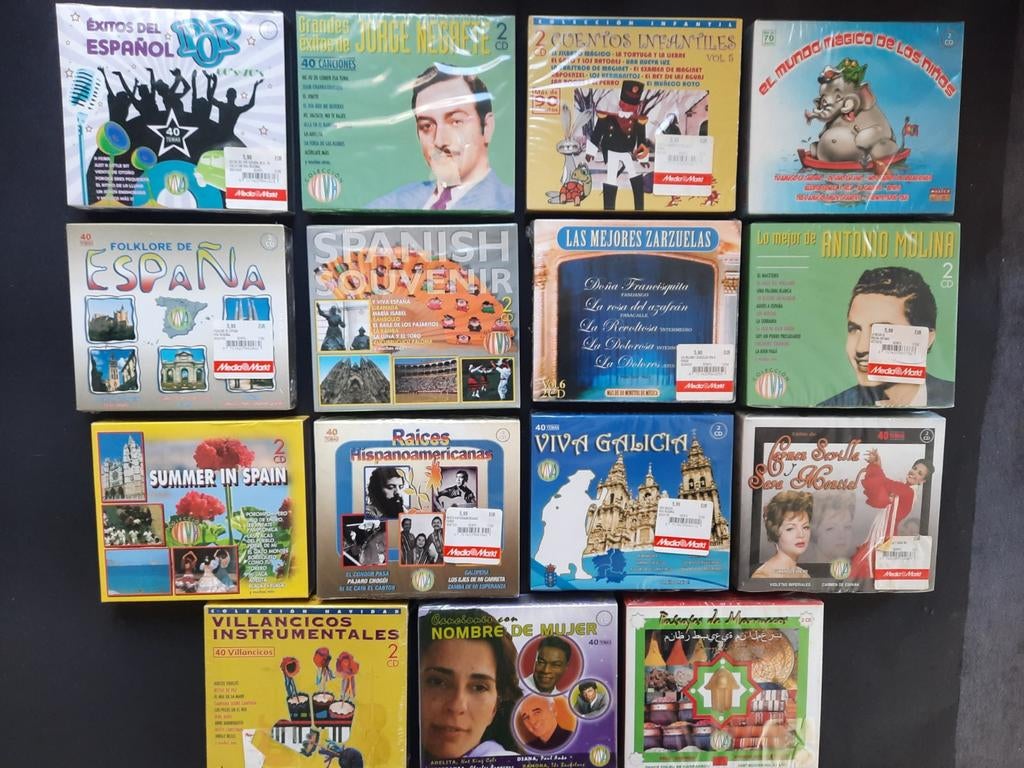 15 x 2 cd box  Spaans / Spanje / Spanish   ( sealed  ), Ophalen of Verzenden, Nieuw in verpakking, Europees, Boxset