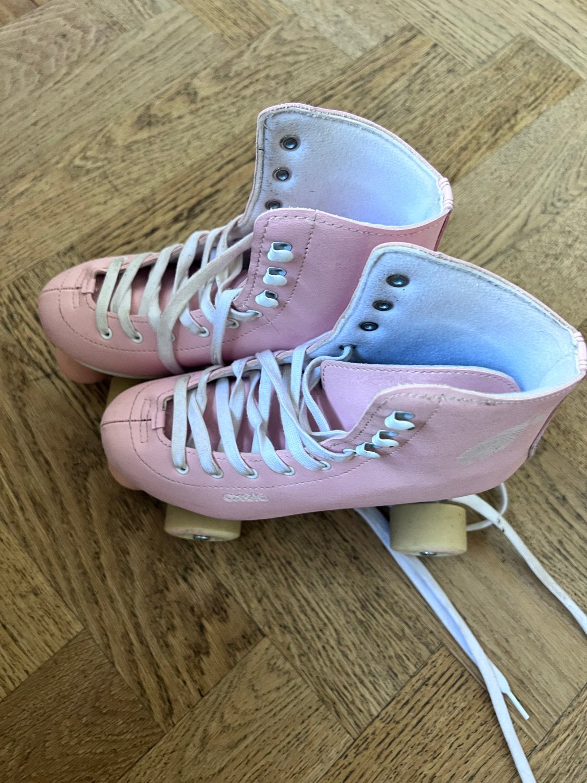 Roze Oxelo rolschaatsen - Maat 38/39, Ophalen of Verzenden, Gebruikt, Dames