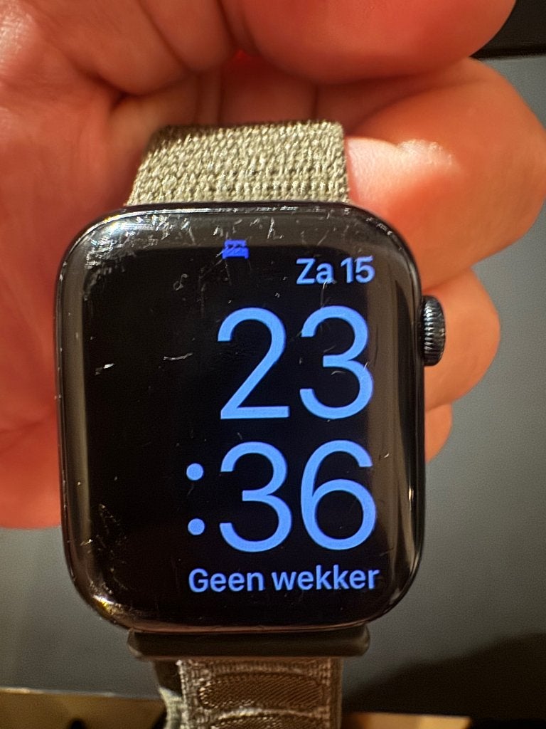Apple Watch Series 7 45mm GPS - Midnight, Ophalen, Gebruikt, Apple Watch ⌚️, Zwart