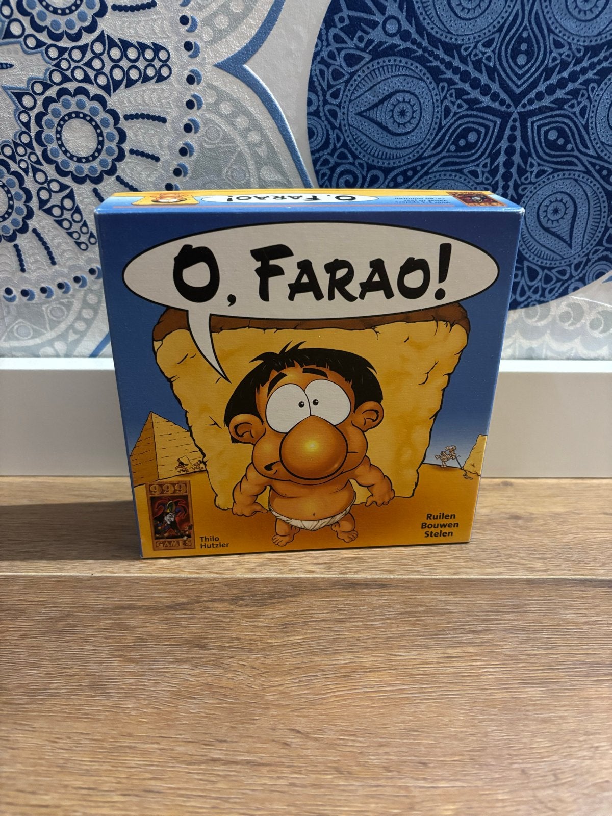 Bordspel O, Farao! van 999 Games - Compleet en Zeer Goede St, Drie of vier spelers, Ophalen of Verzenden, Zo goed als nieuw