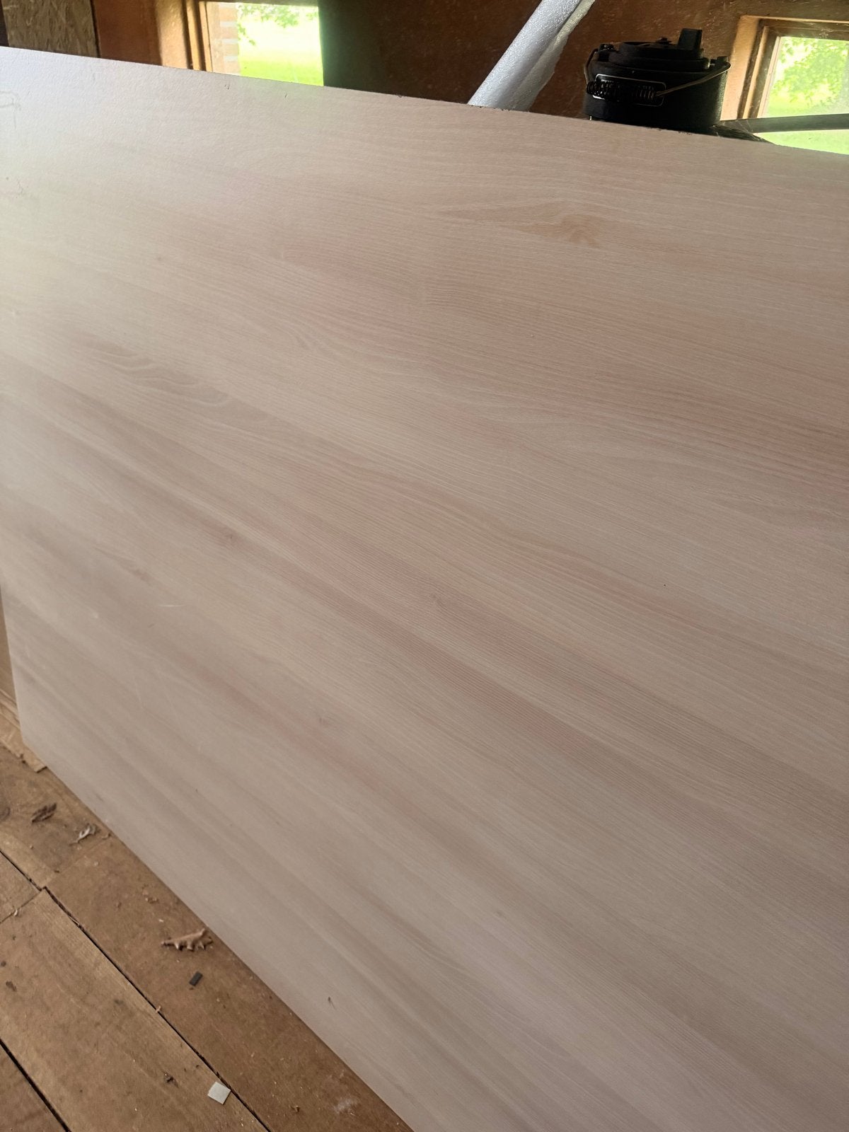 Melamine spaanplaat licht eiken 280x140cm 18mm, Doe-het-zelf en Verbouw, Platen en Panelen, Ophalen, Zo goed als nieuw, Overige materialen
