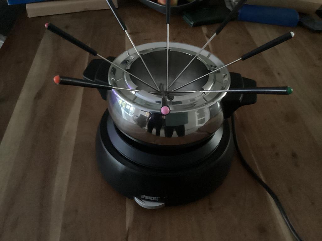 Elektrische fondue pan, Ophalen, Zo goed als nieuw, Elektrisch, Fonduepan