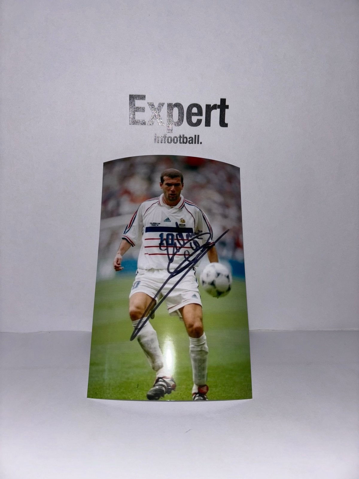 Zidane gesigneerde foto - Frankrijk, Ophalen of Verzenden, Nieuw, Buitenlandse clubs, Spelerskaart