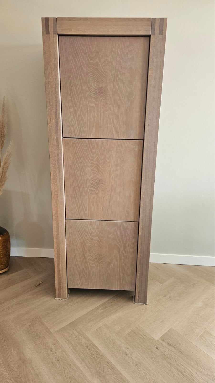 Houten kast / bergkast. Licht eiken, Ophalen, 50 tot 100 cm, Zo goed als nieuw, 150 tot 200 cm