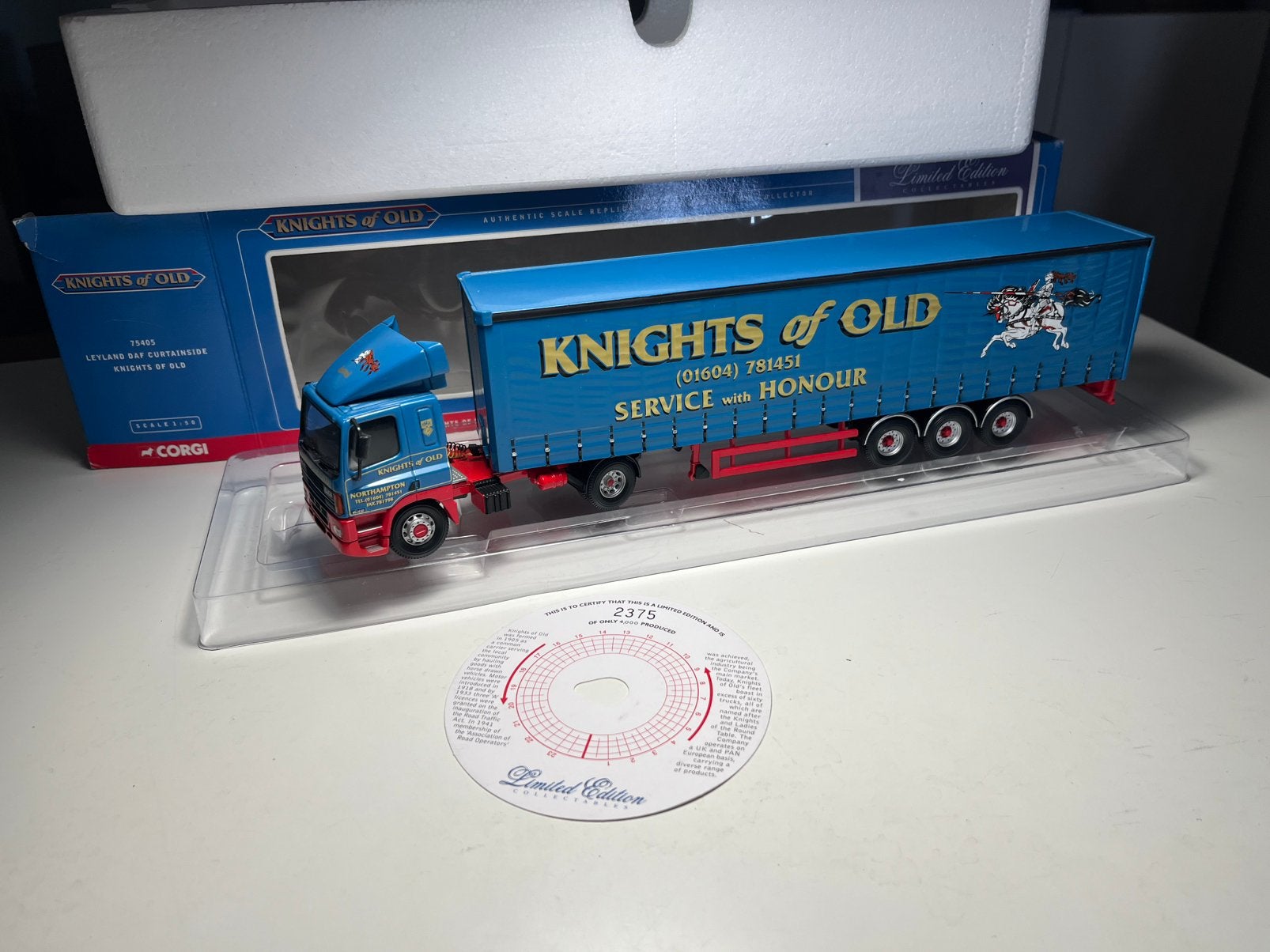 Corgi Toys - Leyland Daf Curtainside - Schaal 1:50, Verzenden, Nieuw, Bus of Vrachtwagen, Corgi
