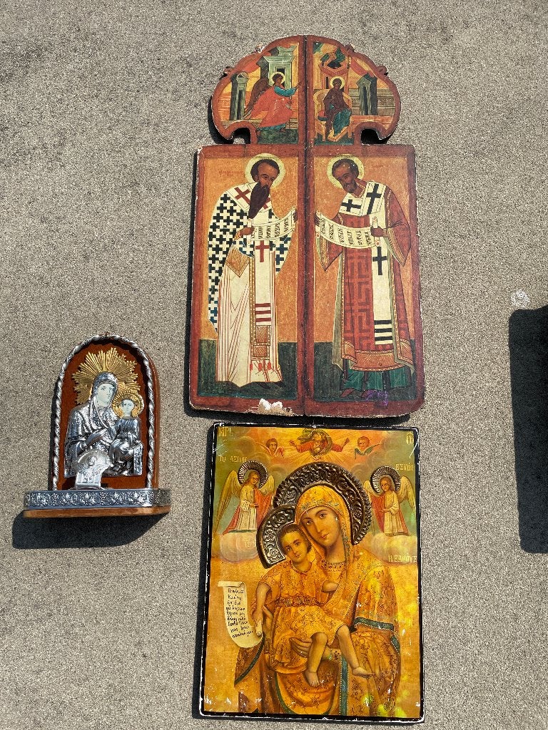 KOOPJE: 2 iconen + 1 altaartje samen €5,00, Ophalen
