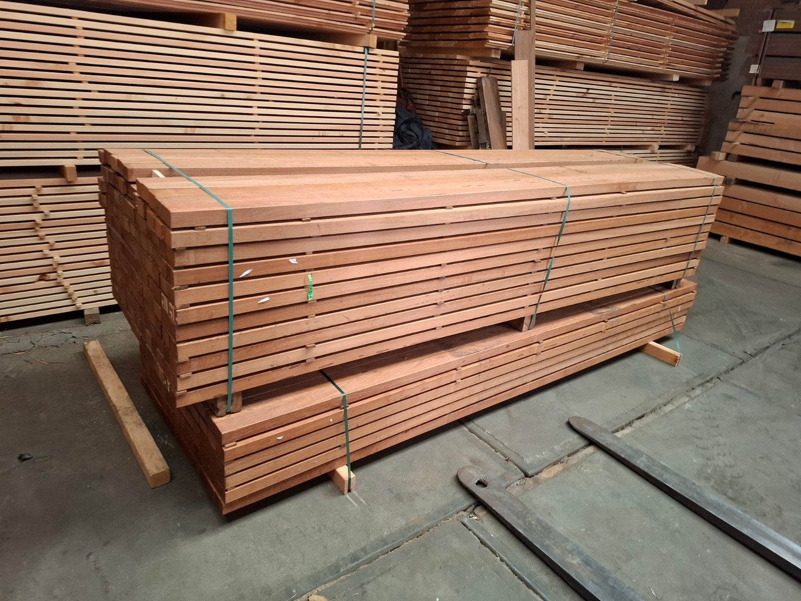 hardhout regels geschaafd 4.5x6.8x300 cm bezorgen mogelijk, Ophalen, Nieuw, Hardhout, 250 cm of meer