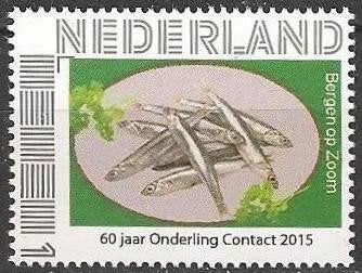 Ansjovis een van de drie A’s XXX. ADV. no.59 R., Verzenden, Na 1940, Postfris
