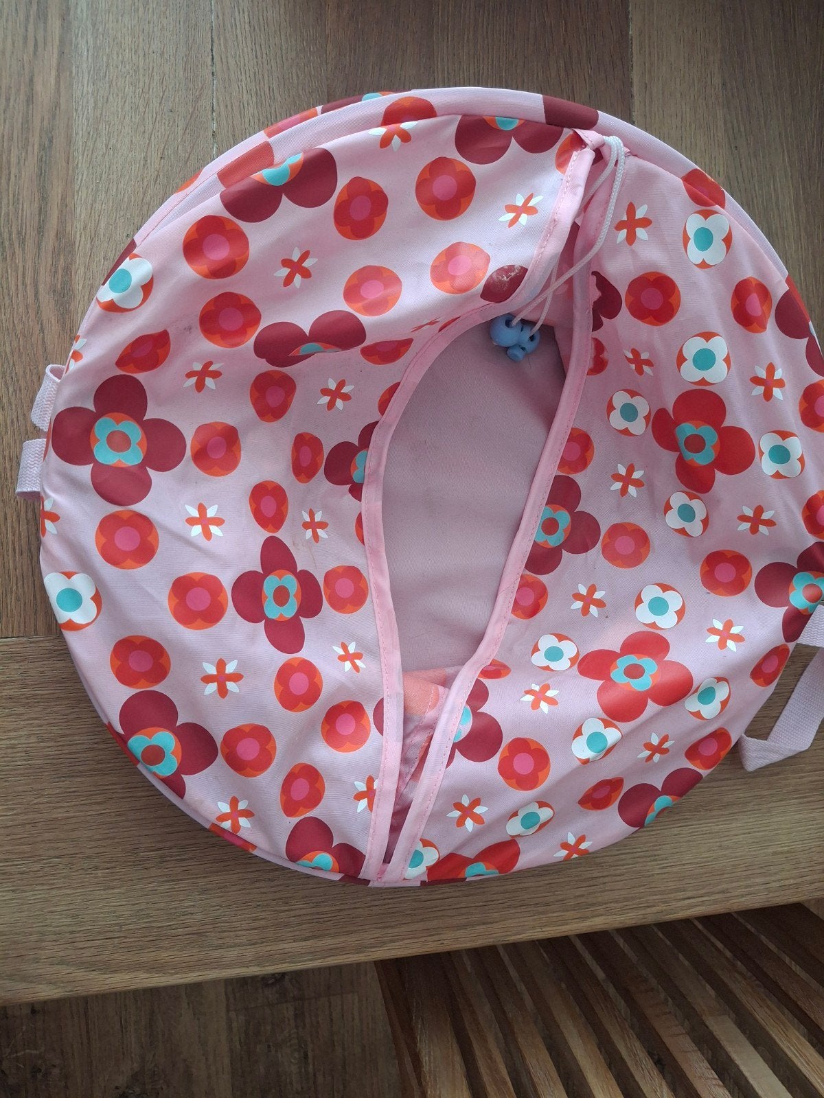 Roze opvouwbare wasmand met bloemenprint, 50 – 75, Minder dan 50 cm, Ophalen of Verzenden, Zo goed als nieuw