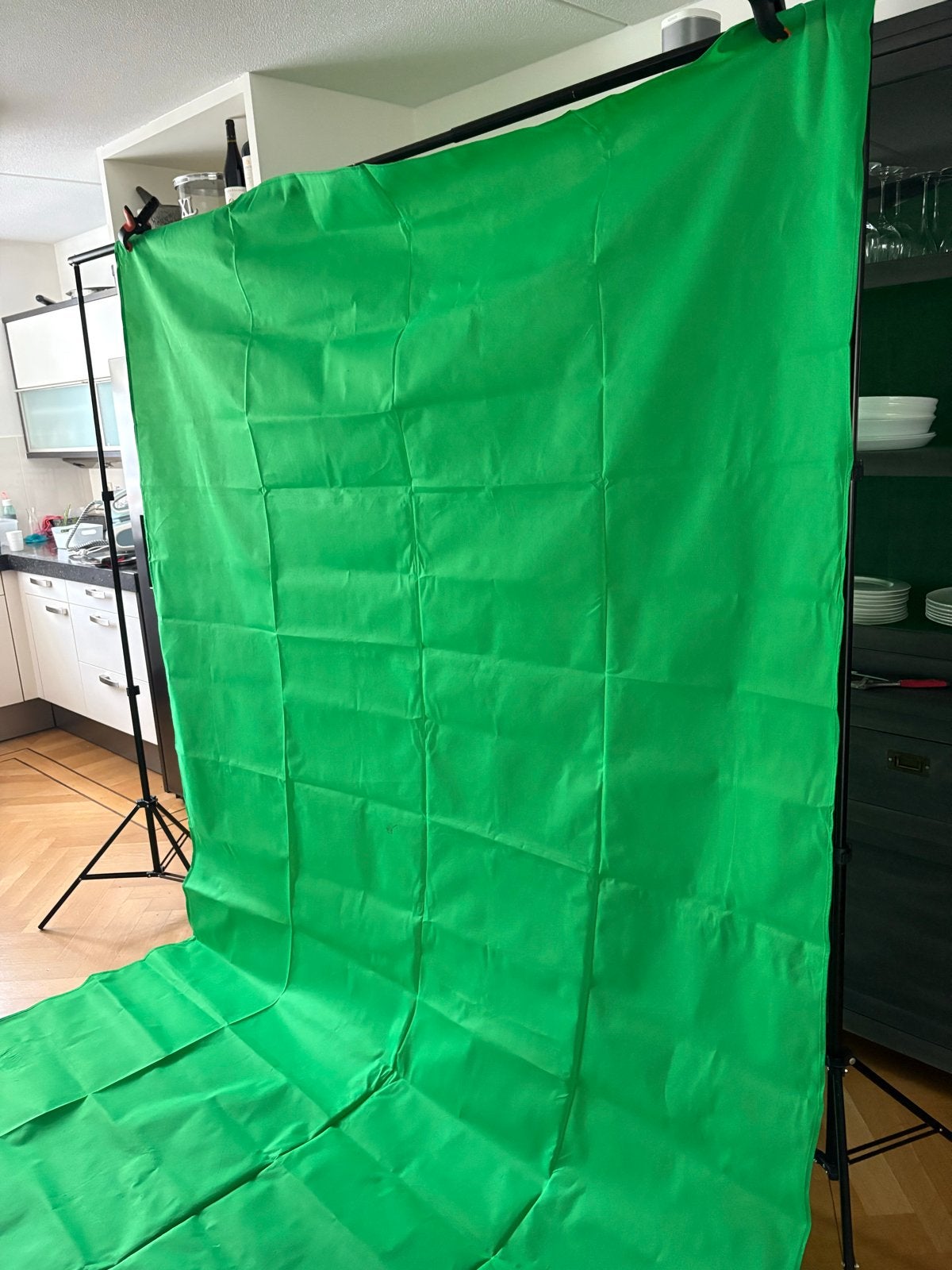 Greenscreen 2x3 meter, Inclusief statief, Ophalen of Verzenden, Zo goed als nieuw, Overige merken