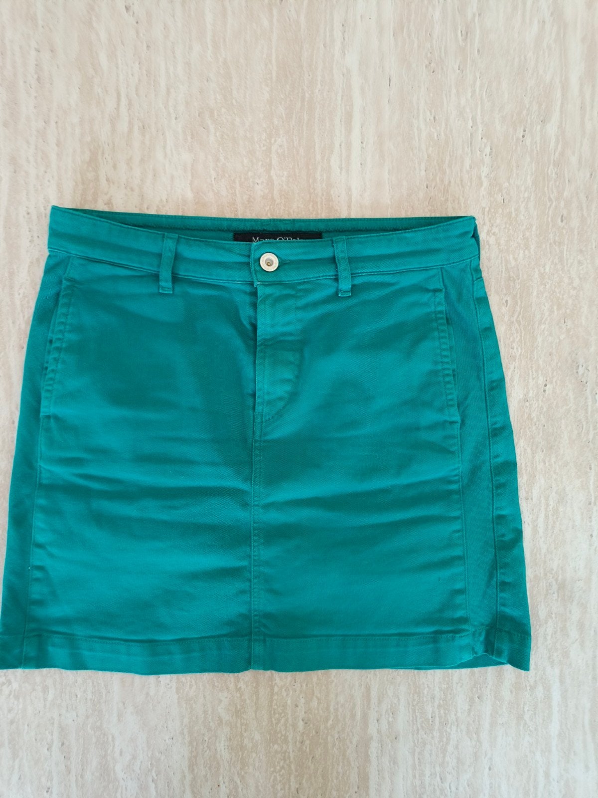 Marc O'Polo korte broek in smaragdgroen, Kort, Ophalen of Verzenden, Zo goed als nieuw, Groen