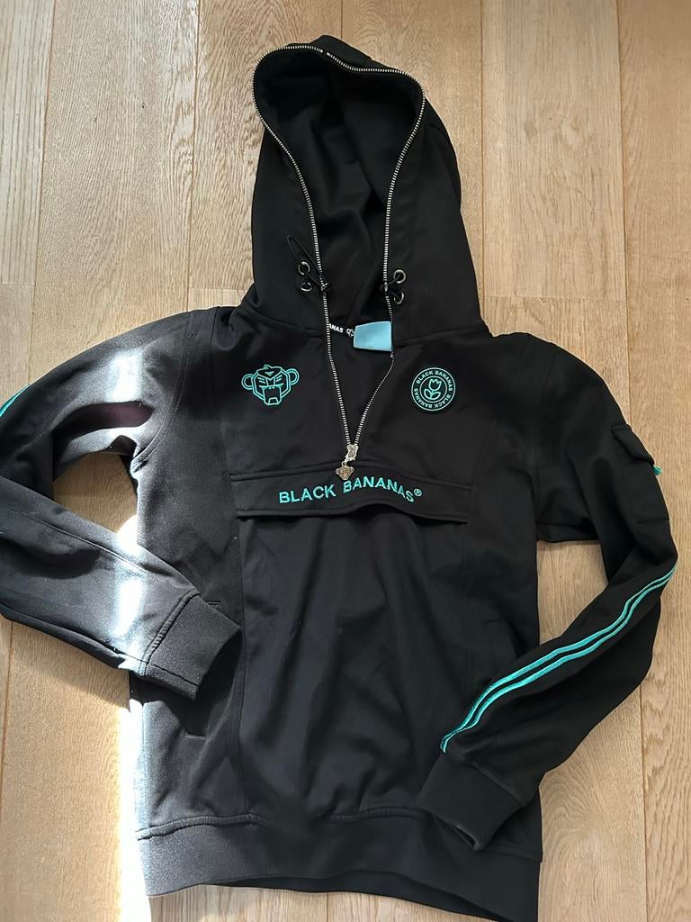 Black Bananas zwarte hoodie maat 164, Ophalen of Verzenden, Gebruikt, Jongen of Meisje, Trui of Vest