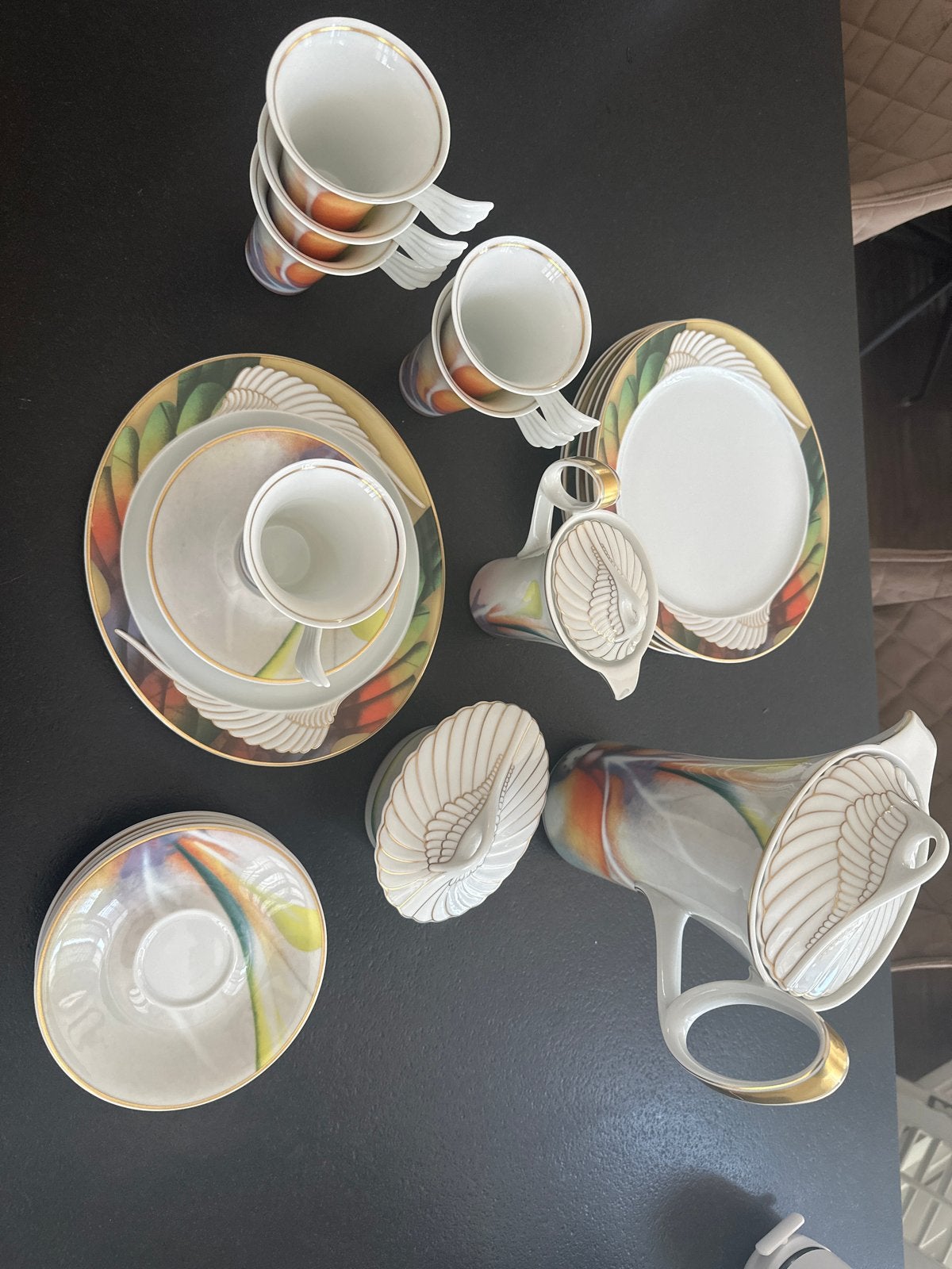 Rosenthal Mythos Paul Wunderlich servies - 6 persoons, Overige merken, Ophalen of Verzenden, Zo goed als nieuw, Modern