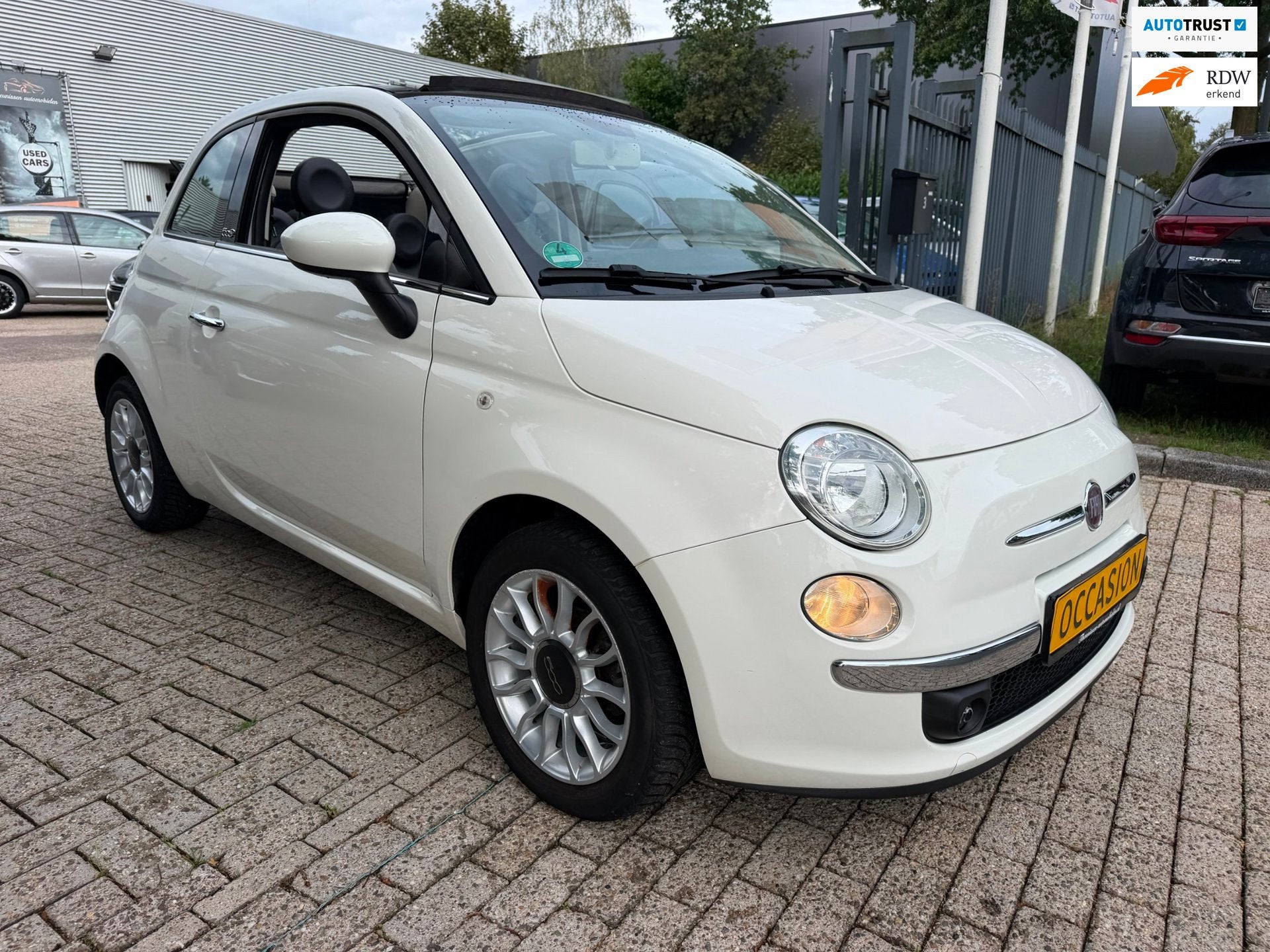 Fiat 500 C 1.2 Lounge 115.754 km, 1e eigenaar clima/airco, e, Auto's, Dealer onderhouden, Gebruikt, 4 cilinders, 4 stoelen