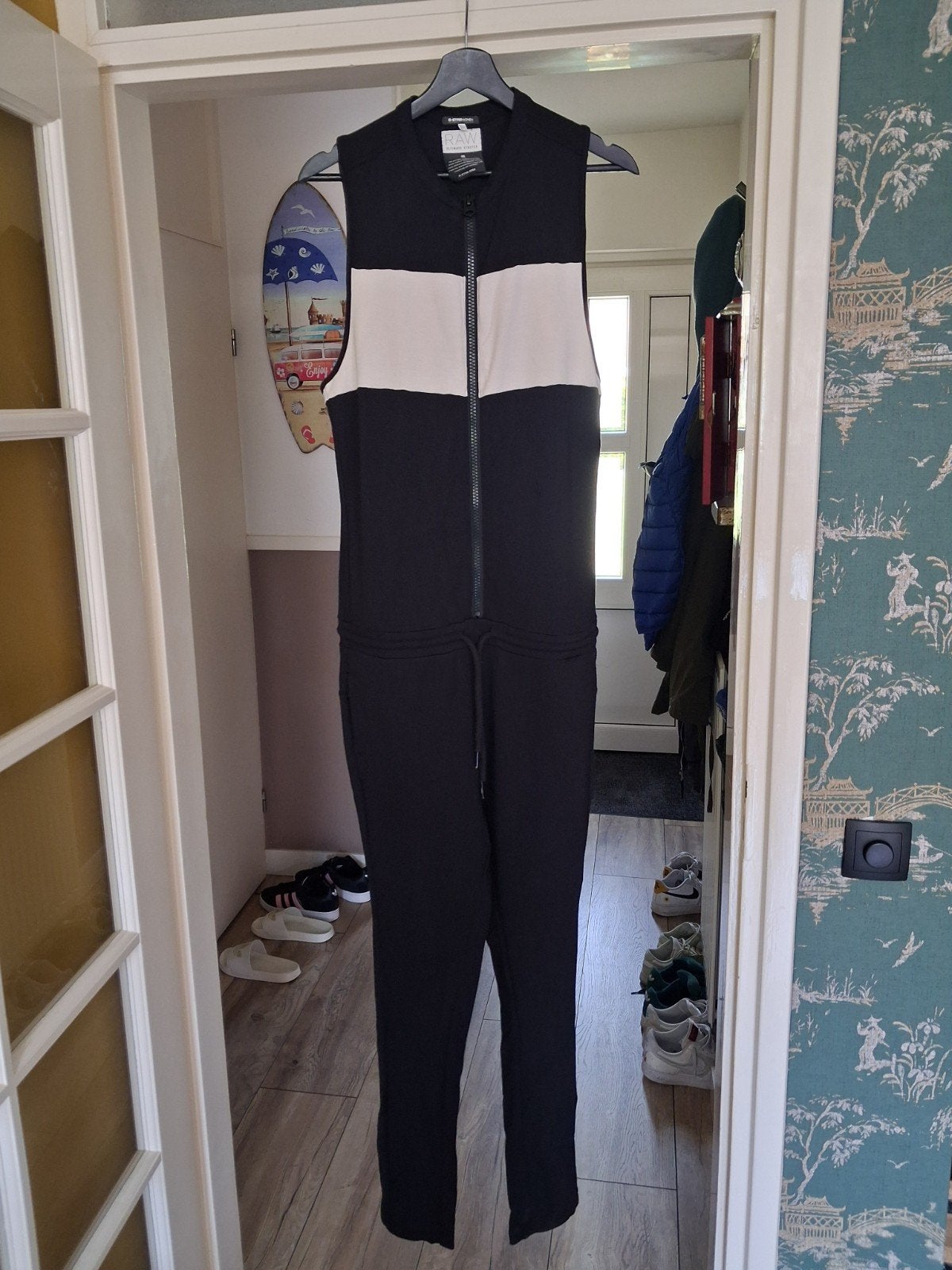 G-Star RAW Ultimate Stretch Jumpsuit Zwart/Wit Maat XL, Kleding | Dames, Zwart, Maat 46/48 (XL) of groter, Ophalen of Verzenden