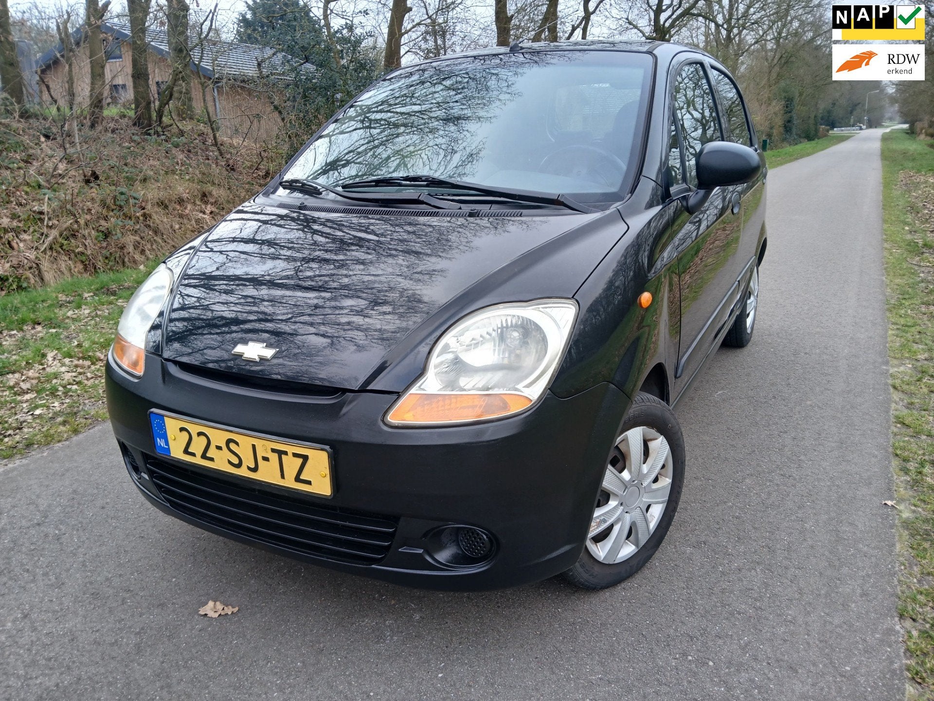 Chevrolet Matiz 0.8 Pure | "127.000" KM NAP Nu, Auto's, Voorwielaandrijving, Gebruikt, Zwart, Origineel Nederlands