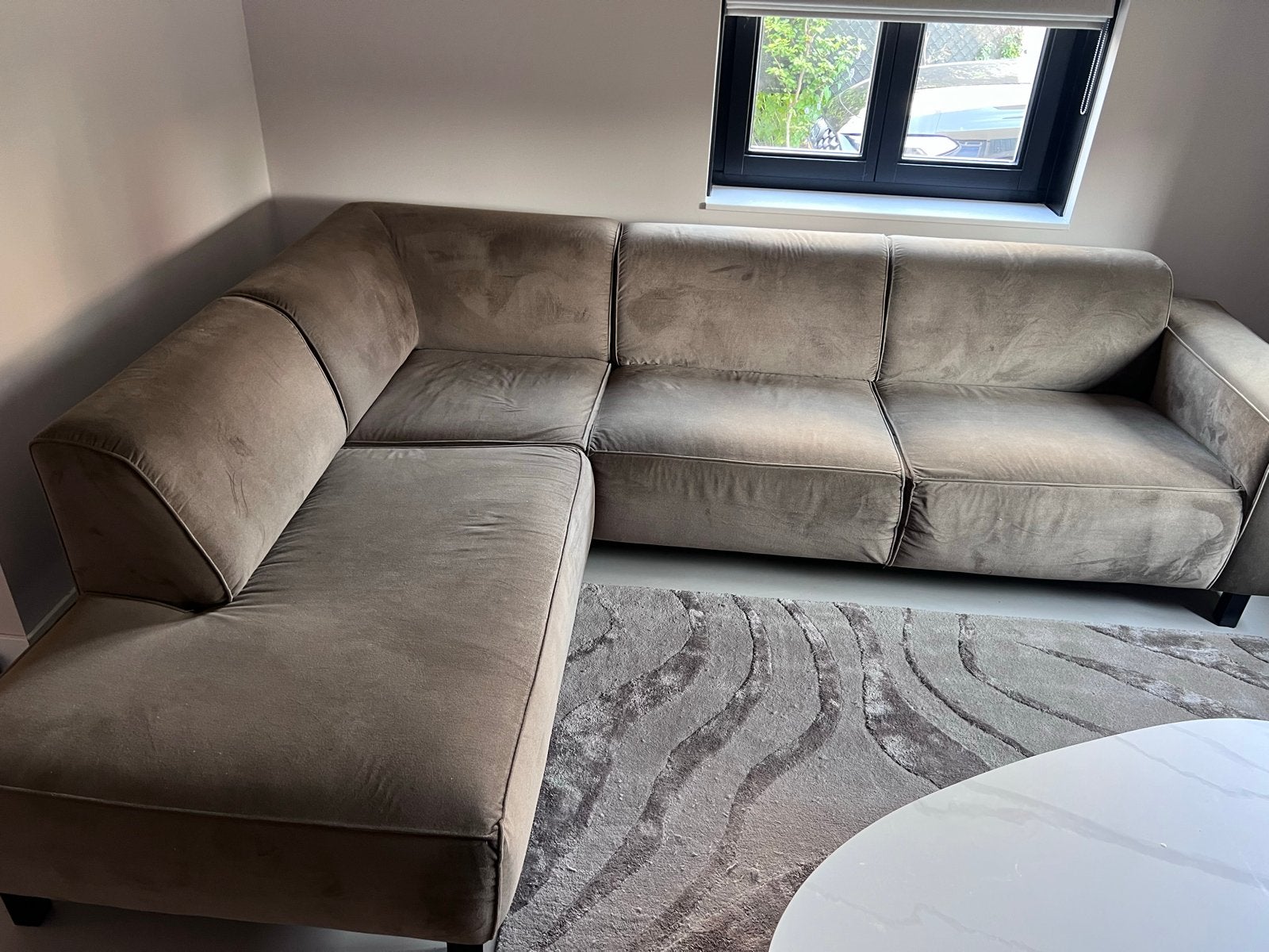 Prachtige hoekbank, vandaag ophalen voor maar €50, Huis en Inrichting, Banken | Bankstellen, Ophalen, 250 tot 300 cm, Gebruikt