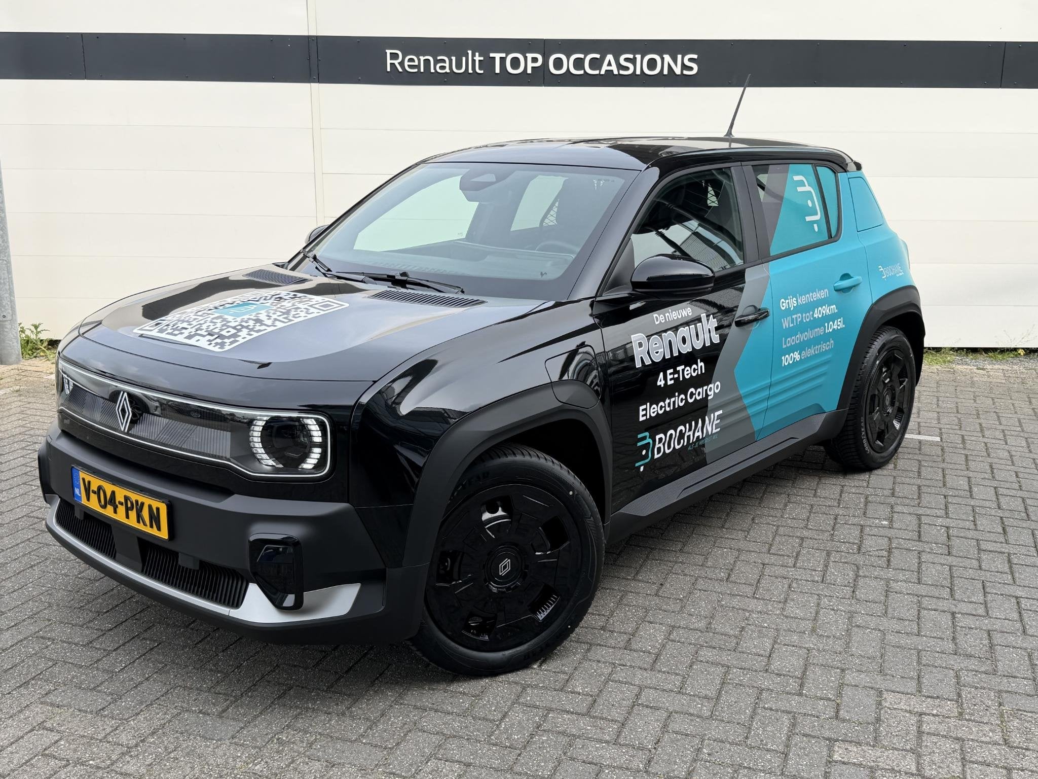 Renault 4 E-Tech Electric Evolution 150 pk comfort range VAN, Auto's, Renault, Stof, Parkeersensor, Zwart, Origineel Nederlands