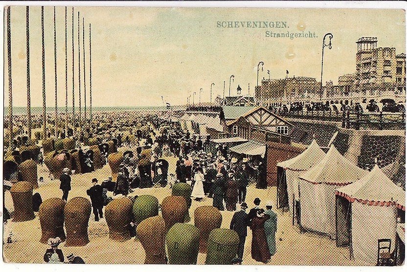 Scheveningen Strandgezicht ca 1915 - '16 ., Ophalen, Voor 1920, Ongelopen, Zuid-Holland