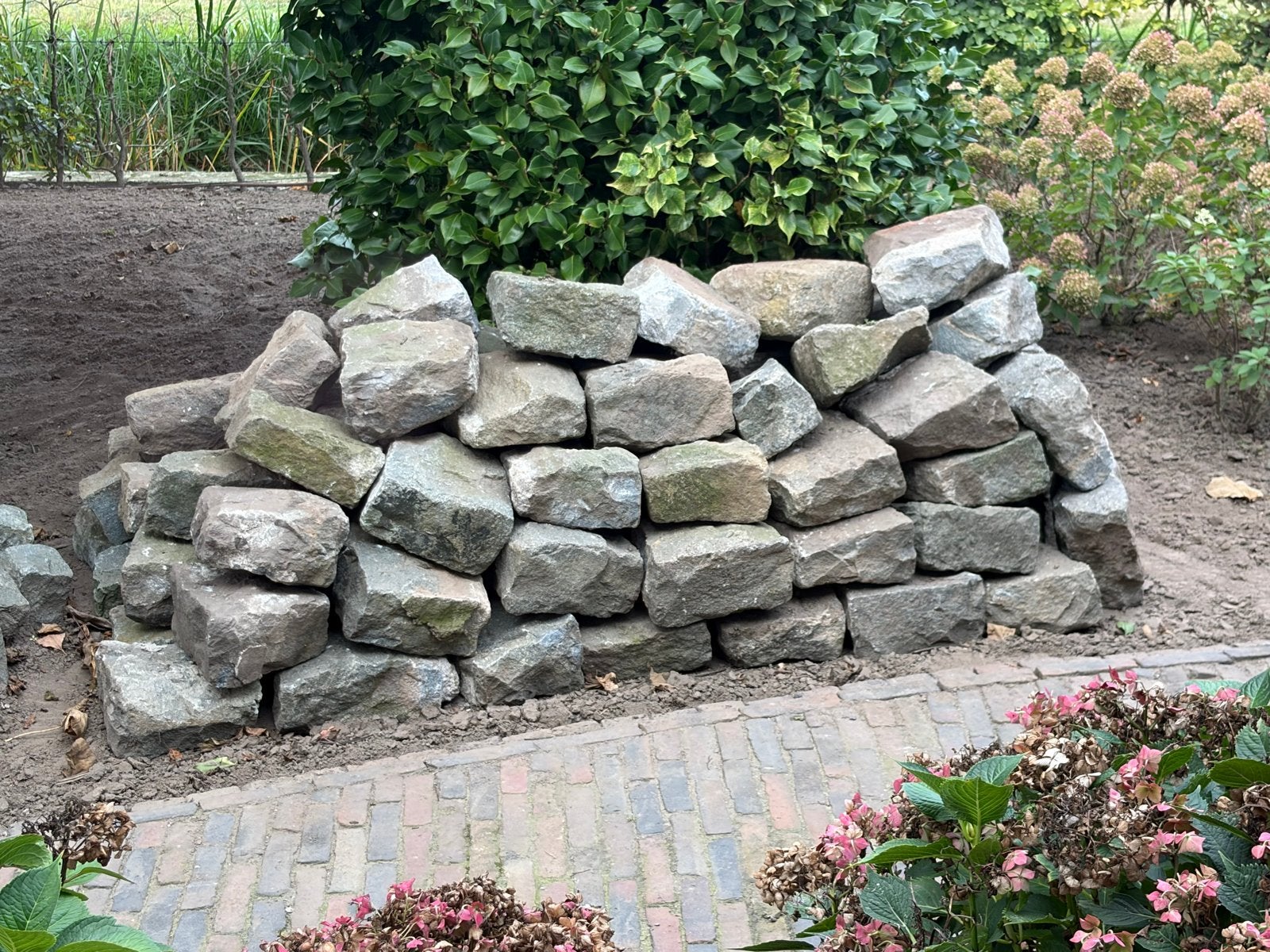 Zweeds Graniet Randblokken, Tuin en Terras, Ophalen, Gebruikt, Graniet, Kei
