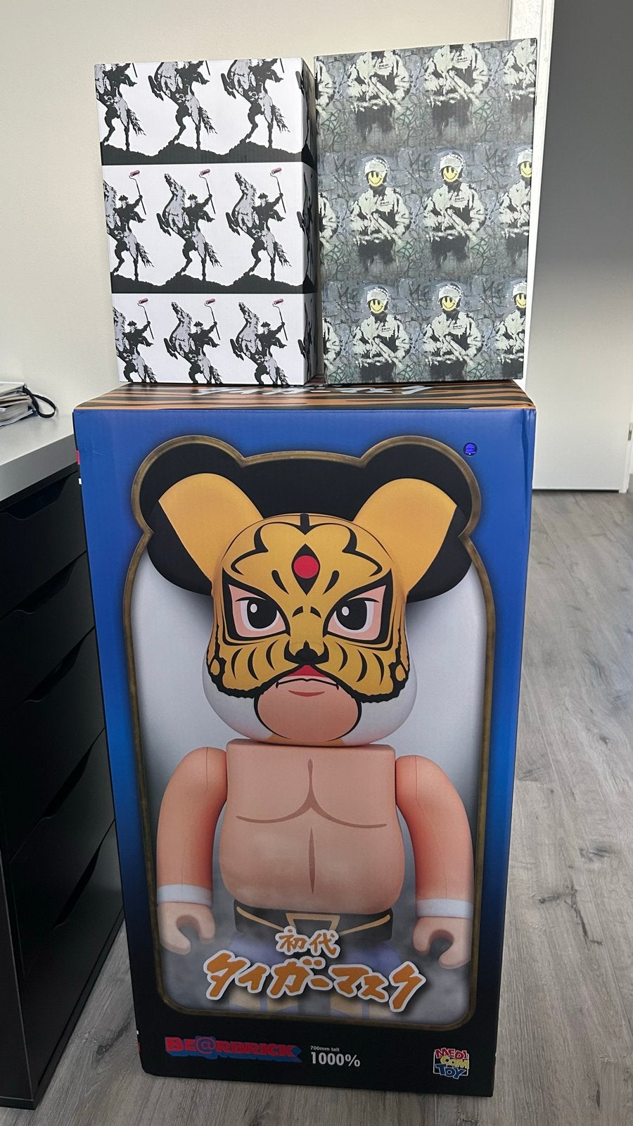 Bearbrick Collectie: Tiger Mask, Riot Cop, Highwayman, Verzamelen, Ophalen of Verzenden, Zo goed als nieuw
