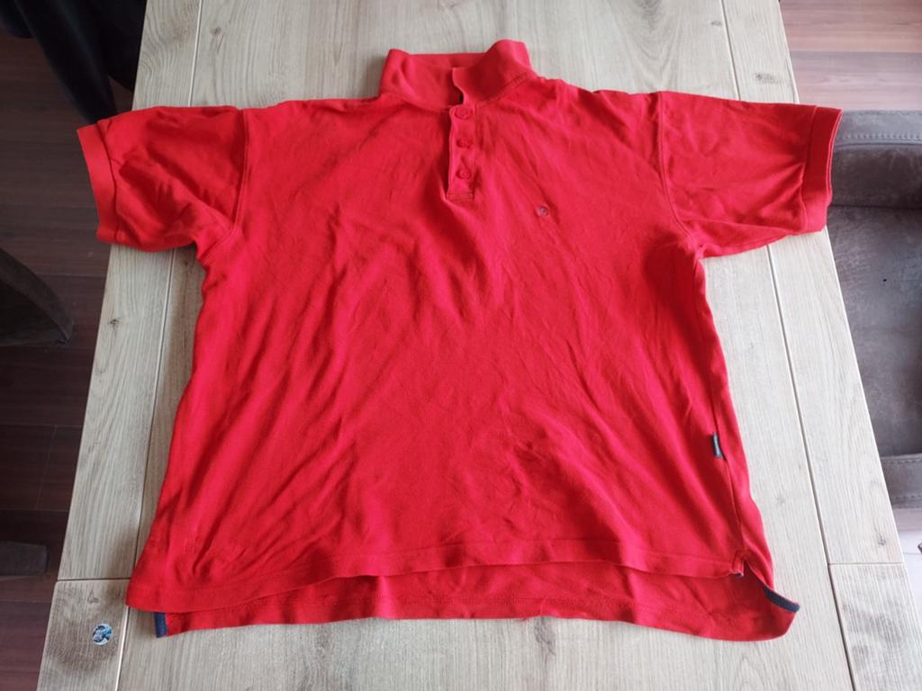 Rode heren polo xl, Maat 56/58 (XL), Ophalen of Verzenden, Richfield, Gedragen