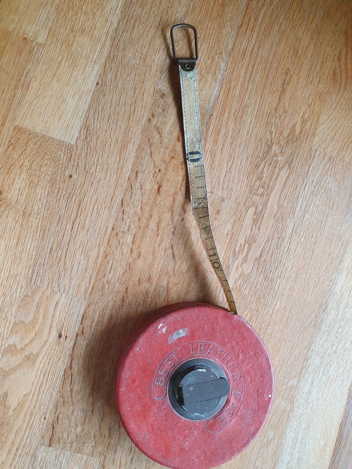 Vintage Rolmaat 'Best Leather Case' - 20m, Ophalen of Verzenden