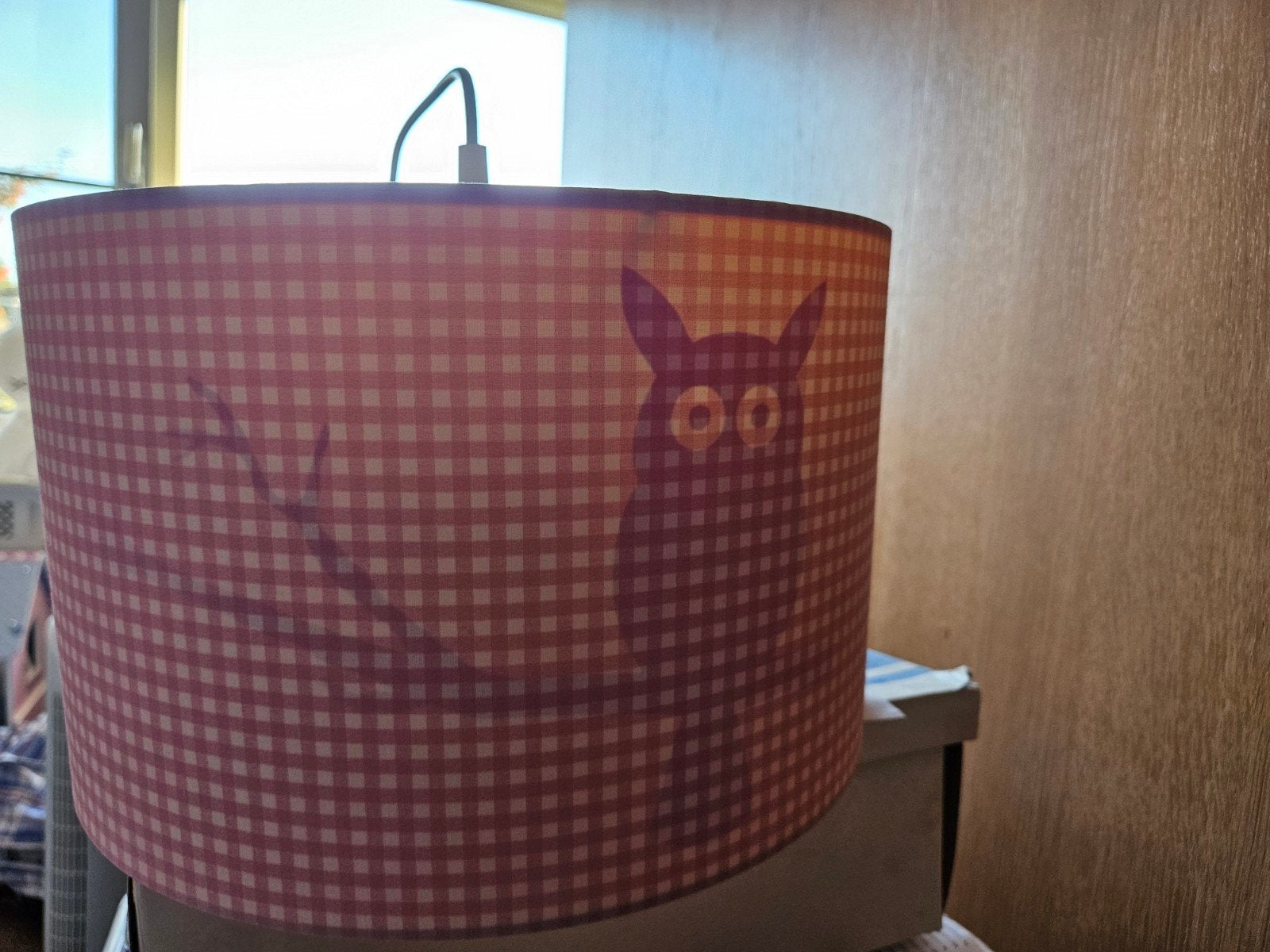 Little Dutch hanglamp uil, Gebruikt, Rond, Roze, Ophalen
