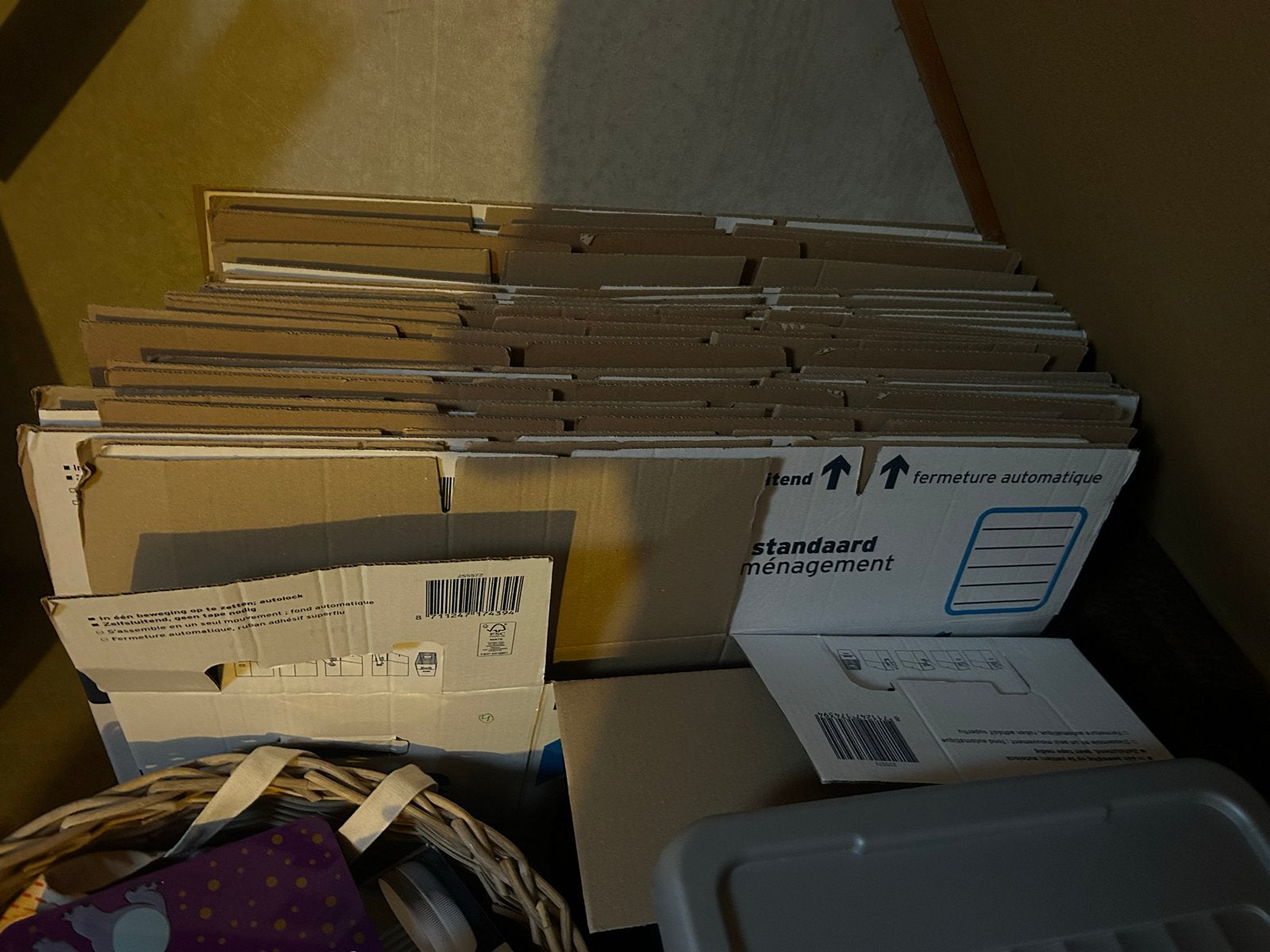 20 Verhuisdozen - Gamma Standaard, Ophalen, 40 tot 60 cm, Opvouwbaar, 50 tot 75 cm