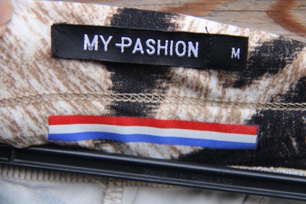Tregging bruin/ zwart My Pashion mt M Travelstof Vaste prijs, Kleding | Dames, Maat 38/40 (M), Zwart, Ophalen of Verzenden, Zo goed als nieuw