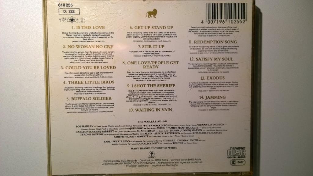 Bob Marley & The Wailers - Legend (The Best Of Bob Marley), Cd's en Dvd's, Ophalen of Verzenden, Zo goed als nieuw