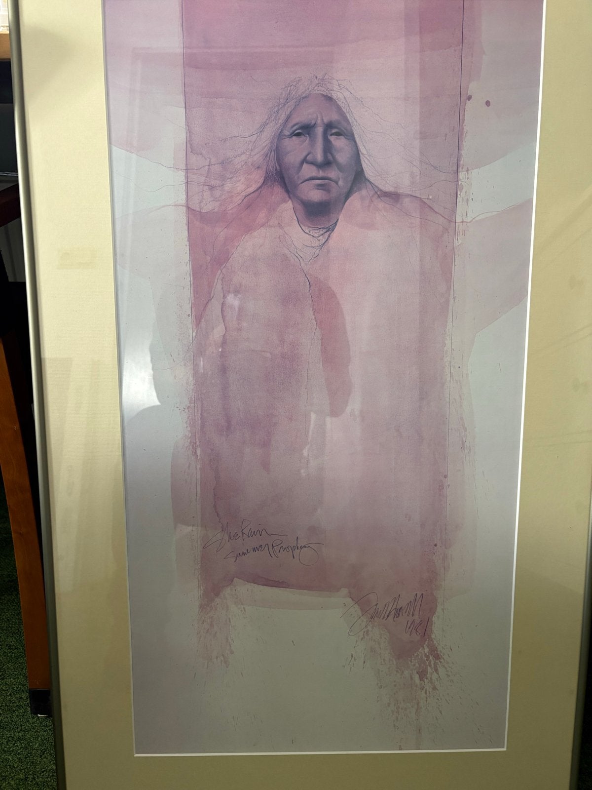 Frank Howell - "She Rain" met lijst (50x90 cm), Papier/karton, Ophalen of Verzenden, Ingelijst, Print